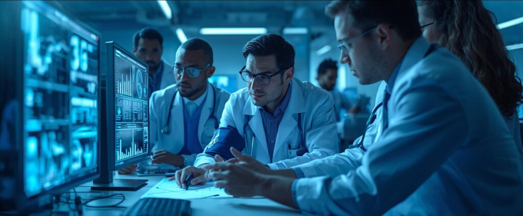 doctores investigando